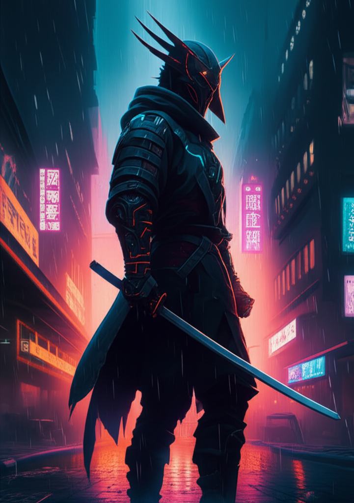 Cyberpunk Samurai